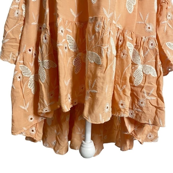 Charina Sarte Papillon Mini Dress - Salmon - Picture 5 of 14